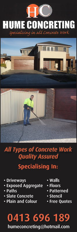 Hume Concreting Melbourne - Promotion