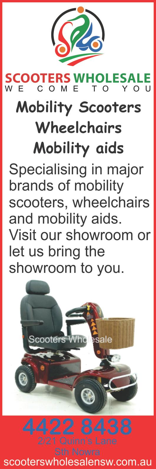 Scooters Wholesale Mobility Scooters 2/ 21 Quinns Lane South Nowra