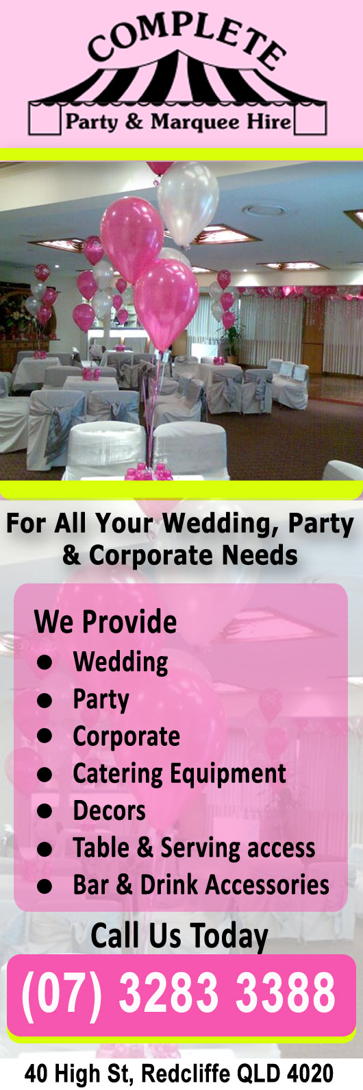 Complete Party & Marquee Hire Party Equipment Hire 40 High St, Kippa