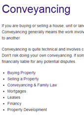 Conveyancing