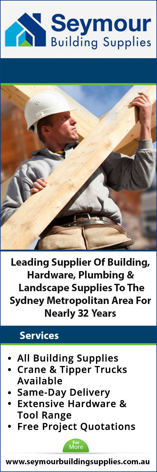 Seymour Building Supplies - Promotion