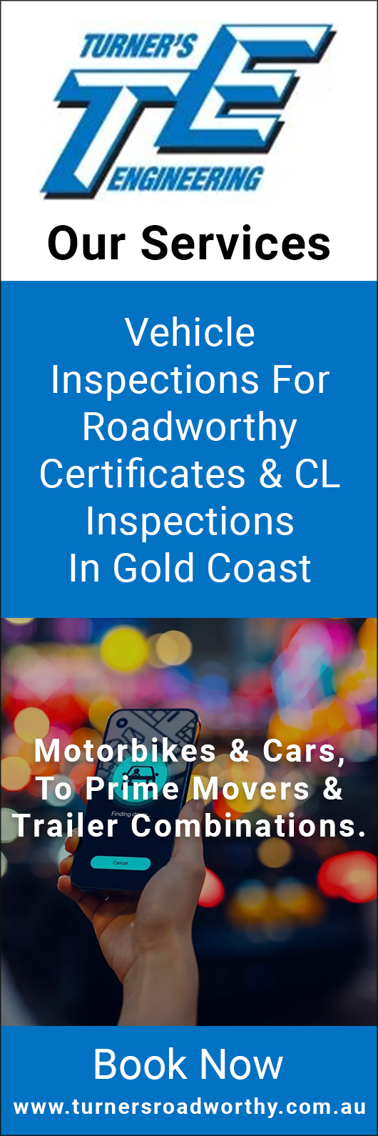 Turners Engineering - Roadworthy division - Promotion
