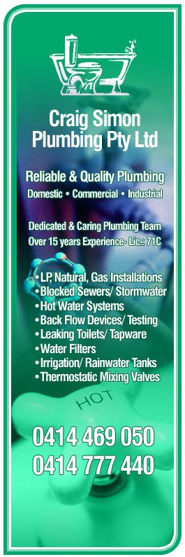 Craig Simon Plumbing Pty Ltd - Promotion