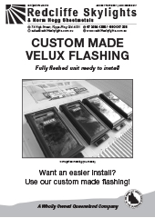 Custom Made Velux Flashing