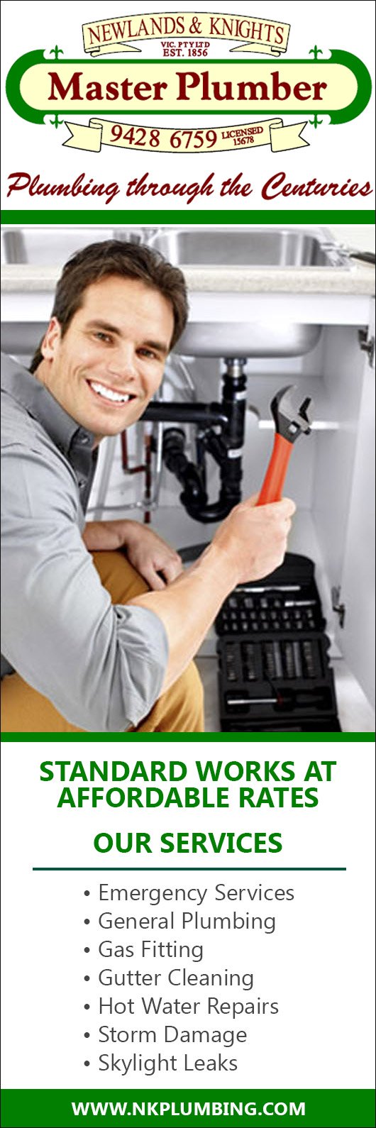 Newlands & Knights Plumbing - Promotion