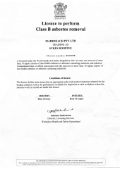 Asbestos Removal License