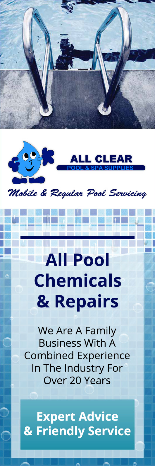 all clear pool spa