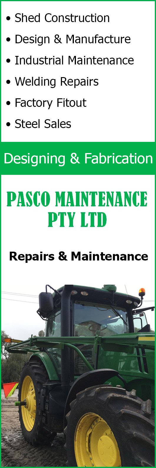 Pasco Maintenance Pty Ltd - Promotion