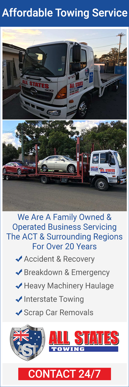 All States Towing Towing Service 15 Aurora Ave, Queanbeyan ACT 2609 Yellow Pages®