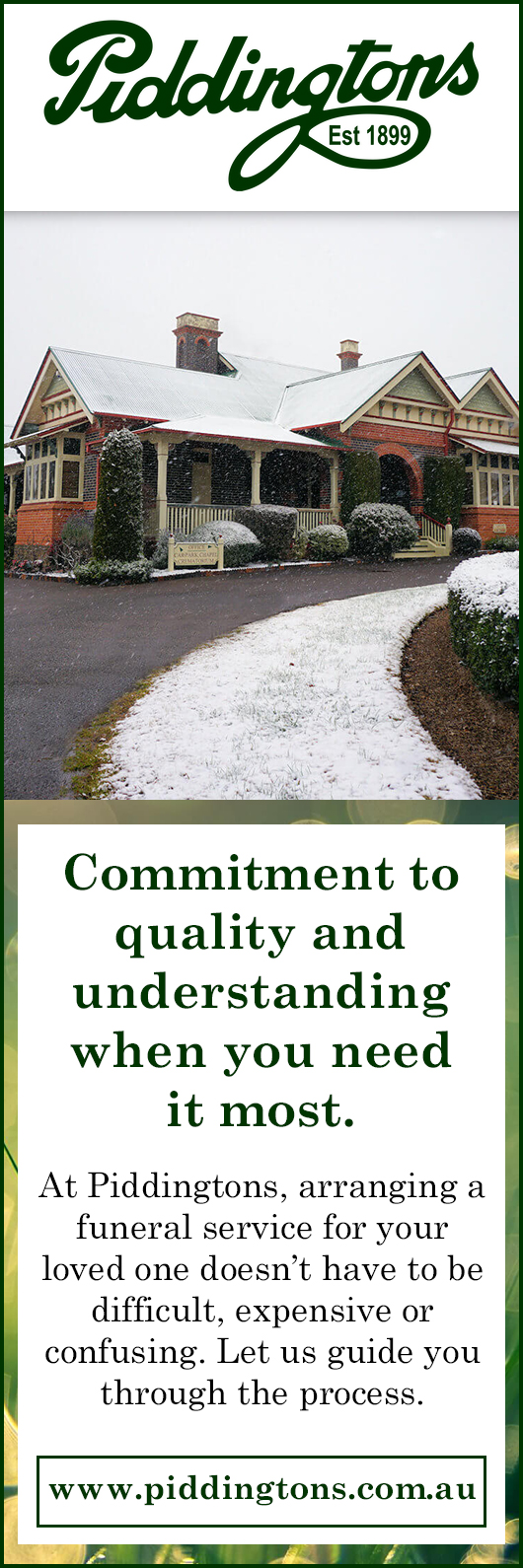 Piddingtons Funeral Directors 122158 Uralla Rd, Armidale NSW 2350