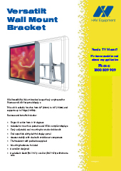 Versatilt Wall Mount Bracket