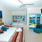 Ground Floor Master Bedroom with Spa Bath and the View over Magnetic Harbour