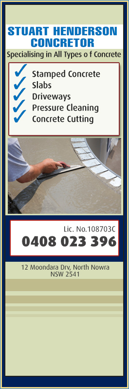 Stuart Henderson Concretor - Promotion