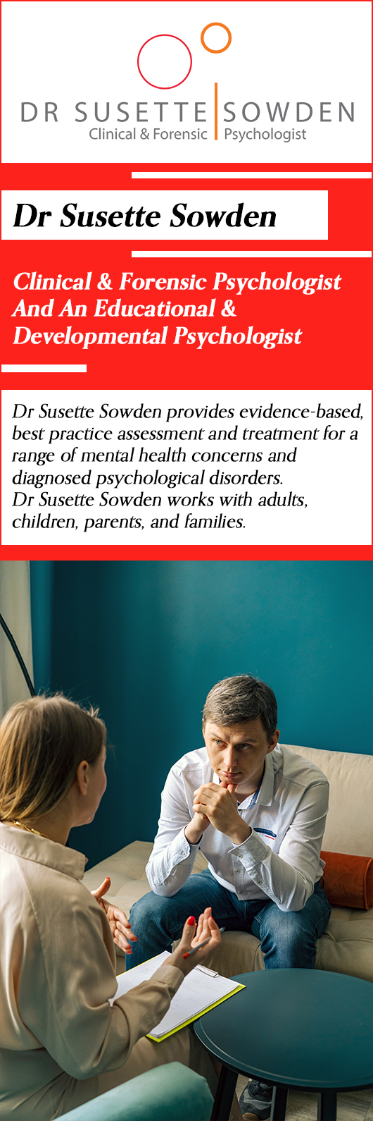 Dr Susette Sowden - Promotion