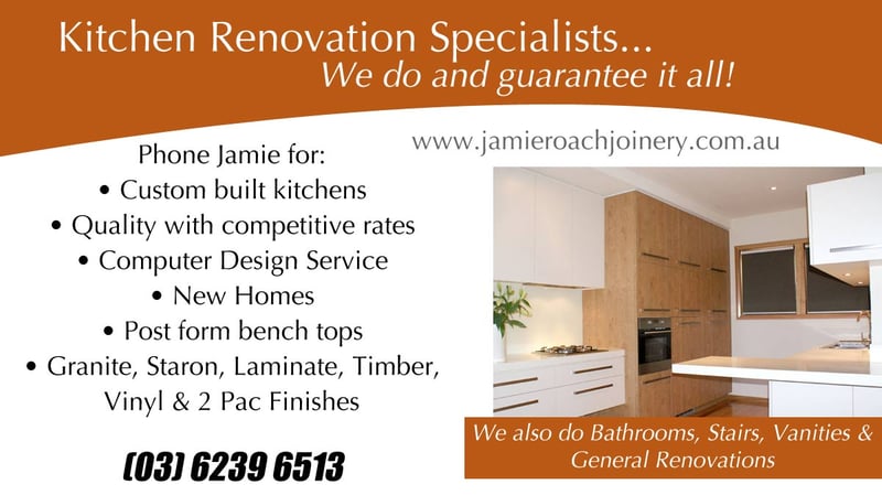 Jamie Roach Joinery Pty Ltd Kitchen Renovations Designs Glenorchy Yellow Pages Jamie Roach Joinery Pty Ltd Kitchen, Top Edge Kitchens Bathroom Renovations Pty Ltd