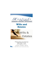 Wills & Estates