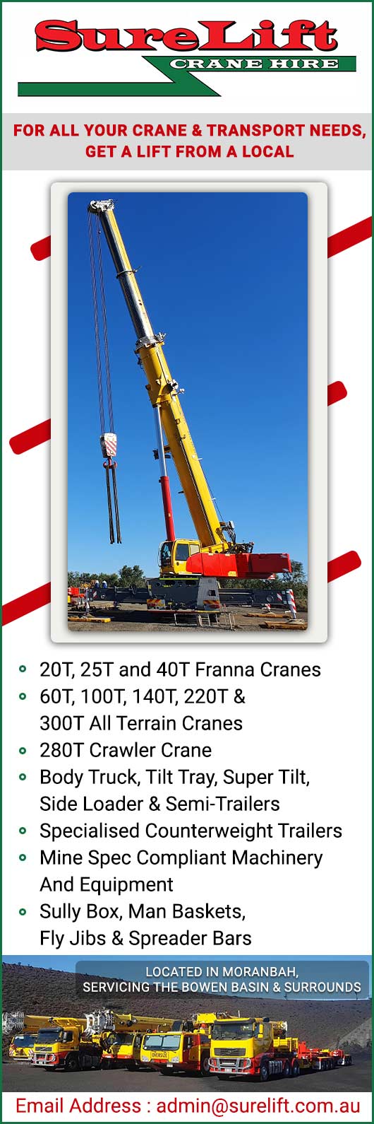Surelift Crane Hire - Promotion