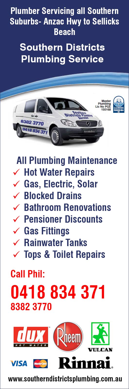 Southern Districts Plumbing Service - Promotion
