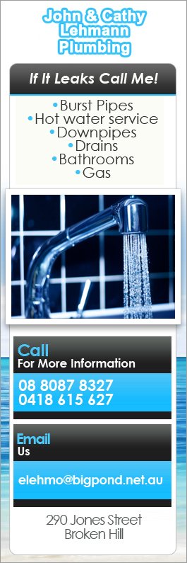Lehmann John & Cathy (John Lehmann Plumbing) - Promotion