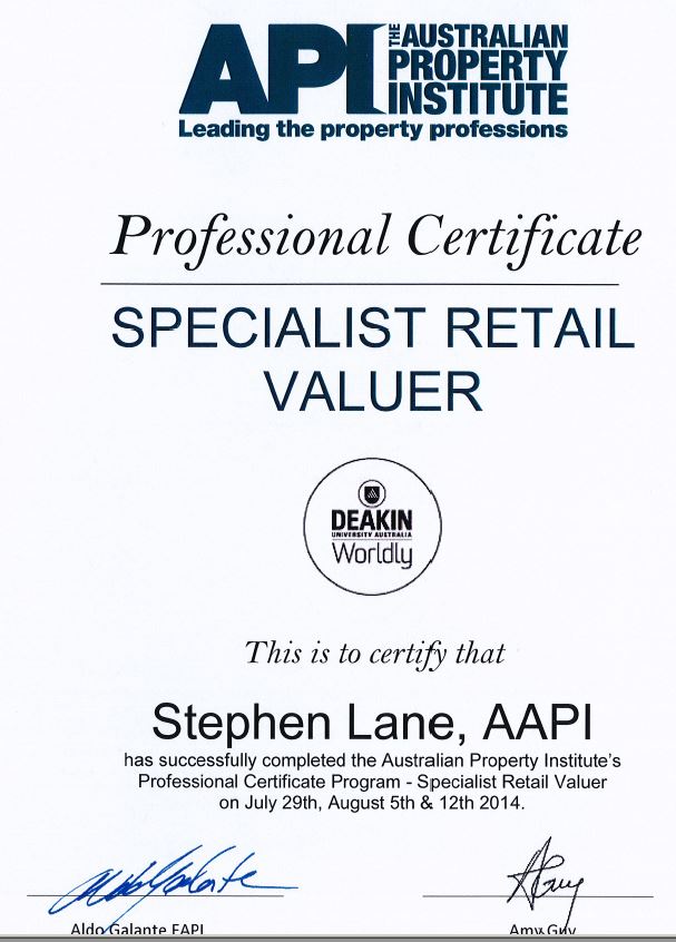 Specialist Retail Valuer