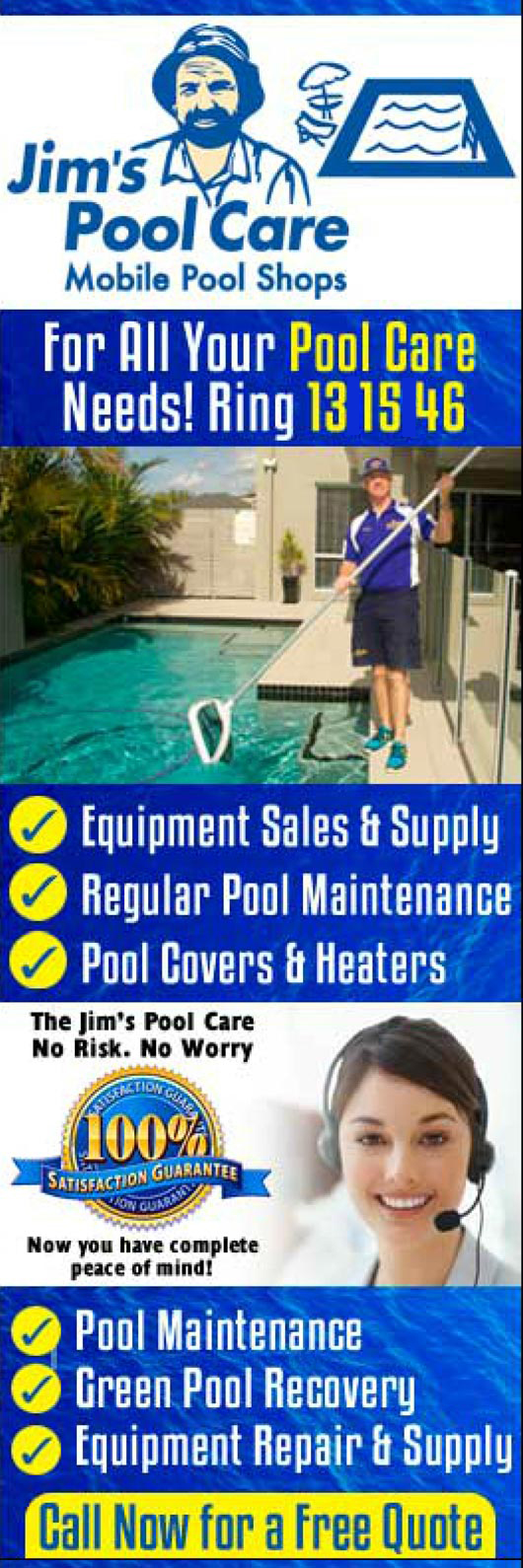 Jim's Pool Care South Australia - Promotion
