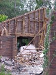 House damaged by termites