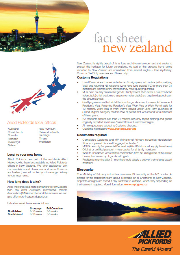 New Zealand Fact Sheet