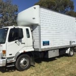 40 Cubic metre Pantech Truck lined with carpet for extra protection