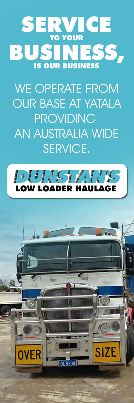 Dunstan's Low Loader Haulage - Promotion