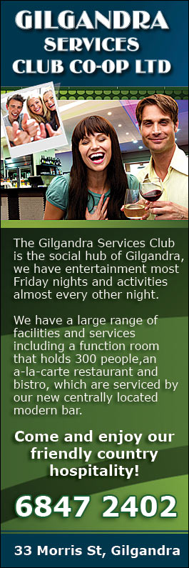 Gilgandra Services Club Co-Op Ltd - Promotion