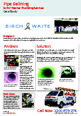 Pipe Relining Case Study