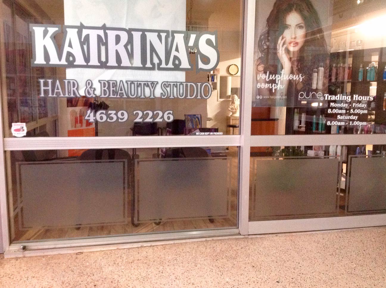 Katrina's Hair & Beauty Studio Hairdresser The Bernoth Centre, 663