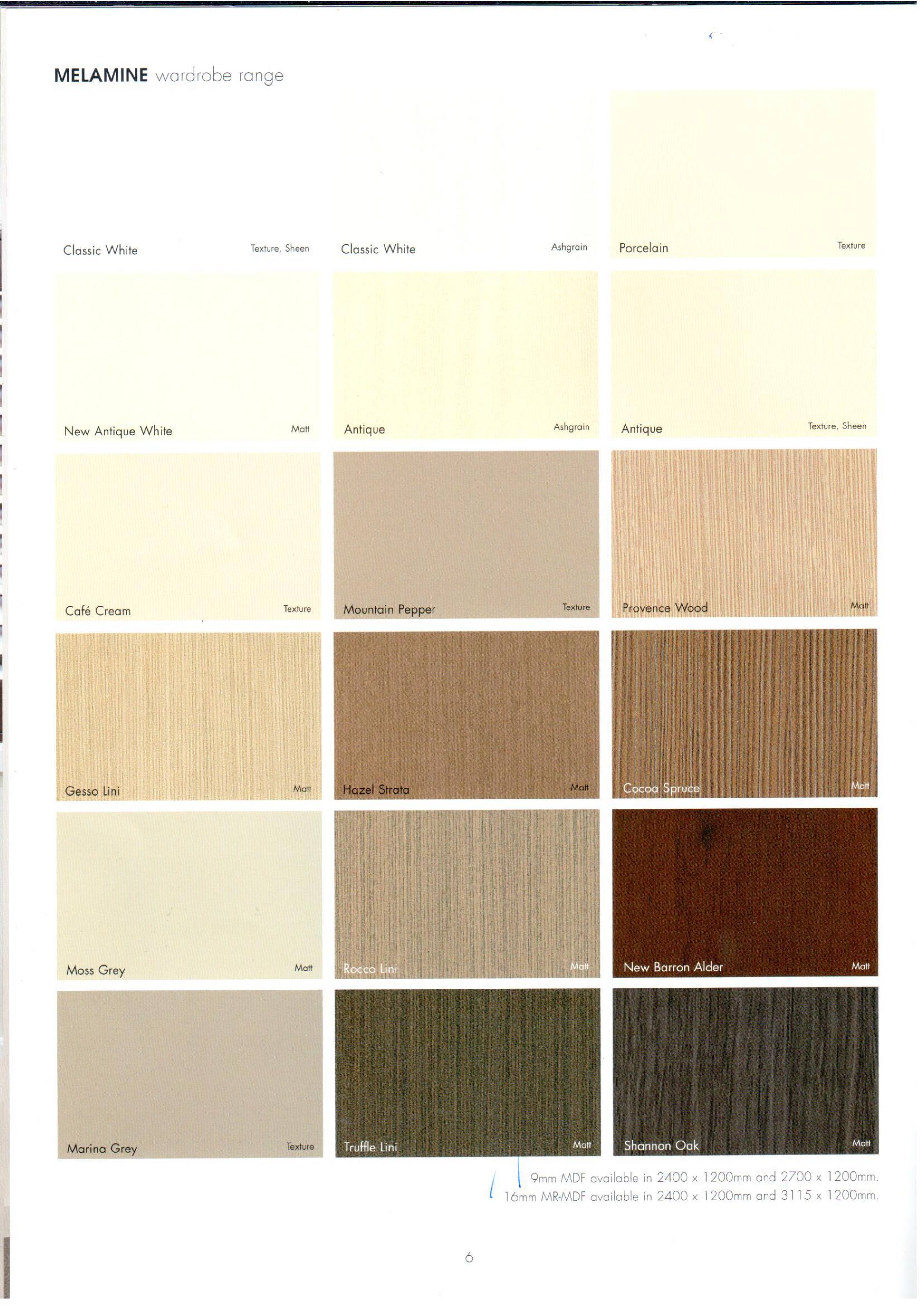 Melamine Wardrobe Range