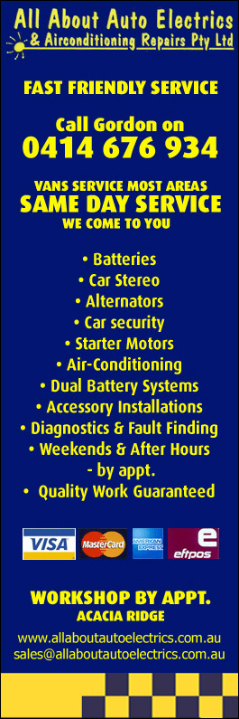 ALL ABOUT AUTO ELECTRICS & A/C REPAIRS PTY LTD - Promotion