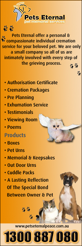 Pets Eternal Pet Memorial Services Pet Cemetery Crematorium Burleigh Heads Yellow Pages