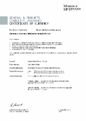 Current Public Liability Cover