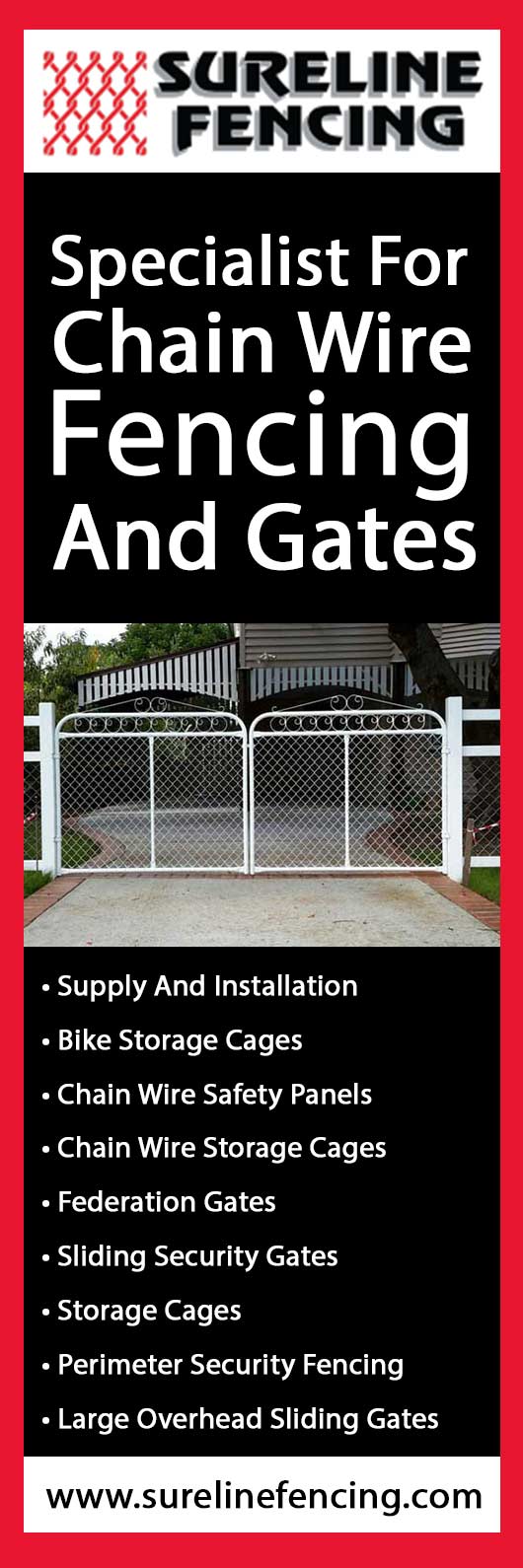 Chain wire fencing - Sureline Fencing