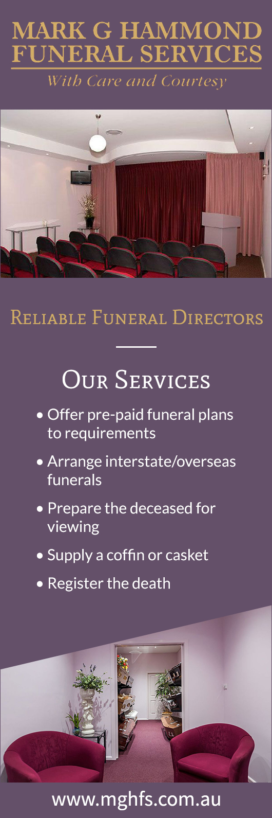 Mark G Hammond Funeral Services - Promotion