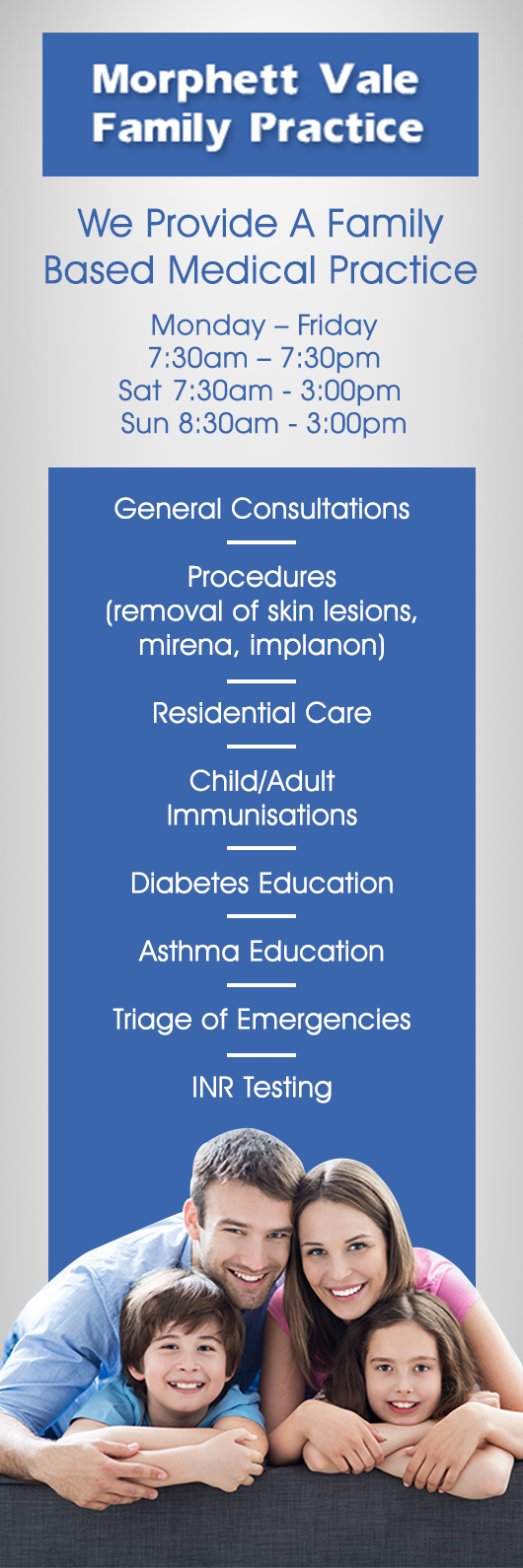 Morphett Vale Family Practice - Promotion
