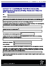 Notice To Contribute Form