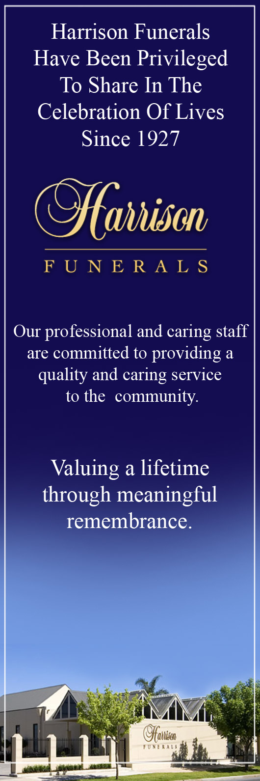 Harrison Funerals - Promotion