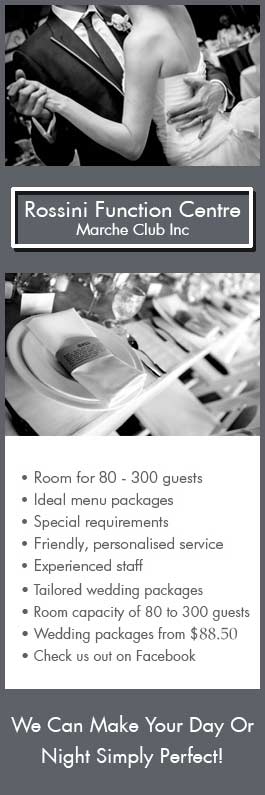 Rossini Function Centre (Marche Club Inc.) - Promotion